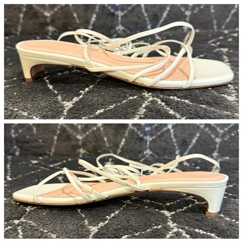 New J Crew Sardinia ankle-wrap heeled sandals